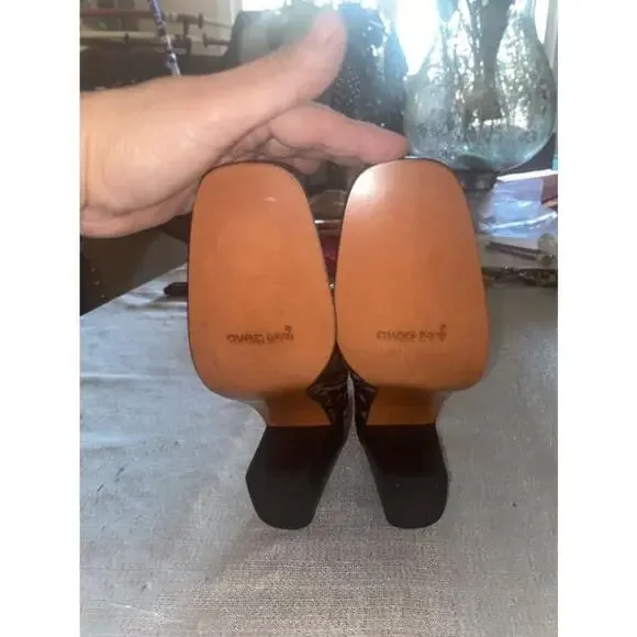 Women's Charles David Black Leather Boots Size 6 - Picture 9 of 11